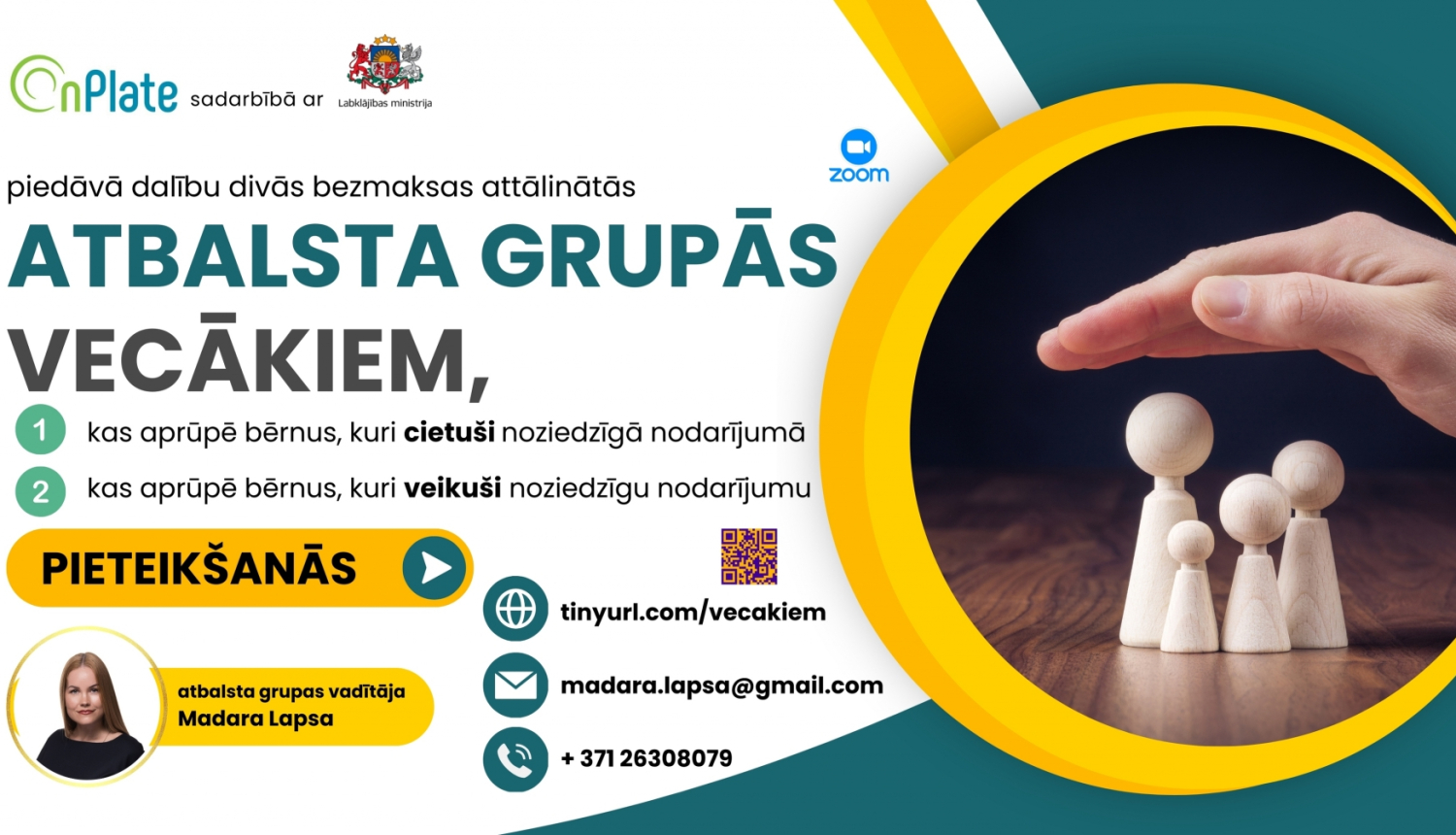 Roka kā nojumīte virs ģimenes