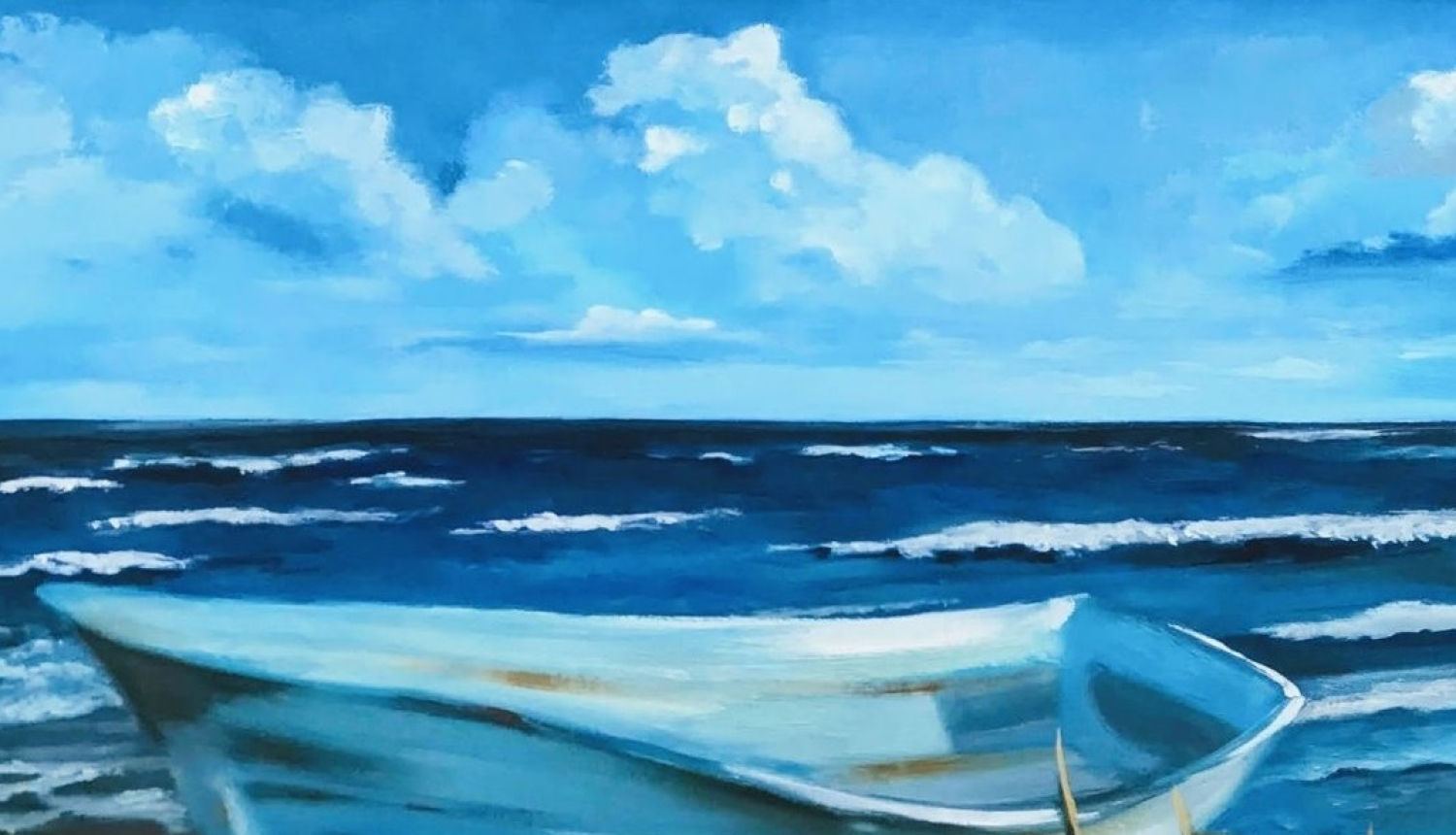 Valkas bibliotēkā gleznu izstāde “Procesā…”