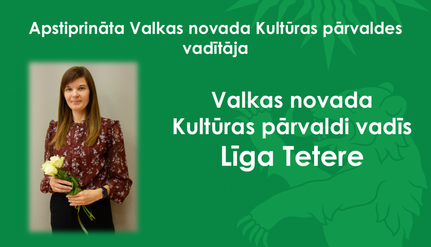 Zaļs baneris un portrets