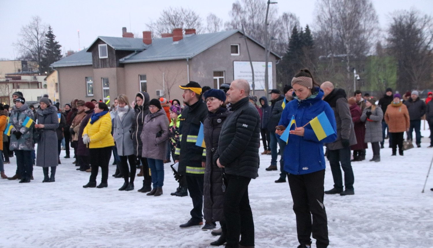 Dvīņu pilsētas Valkas/Valgas iedzīvotāji izsaka atbalstu un solidaritāti Ukrainai