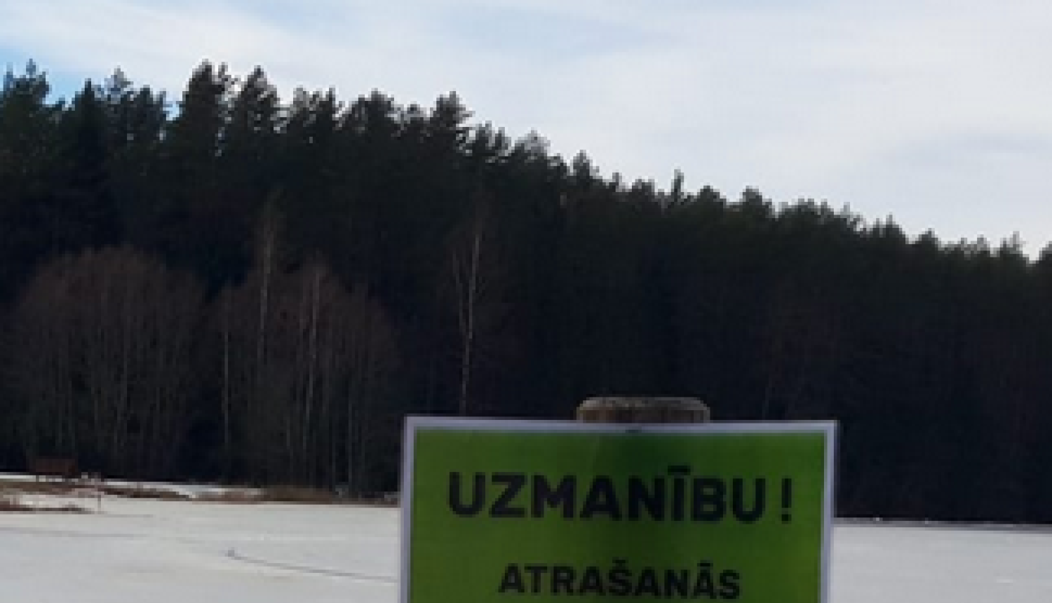 Valkas novadā noteikts nedrošā ledus laika periods - aizliegts atrasties uz publisko ūdenstilpju ledus!