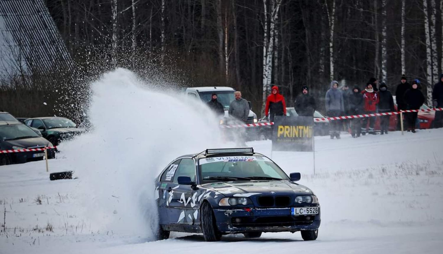 Gatis Ģērmanis neapturams Vidzemes Ziemas Autosprinta Kausā