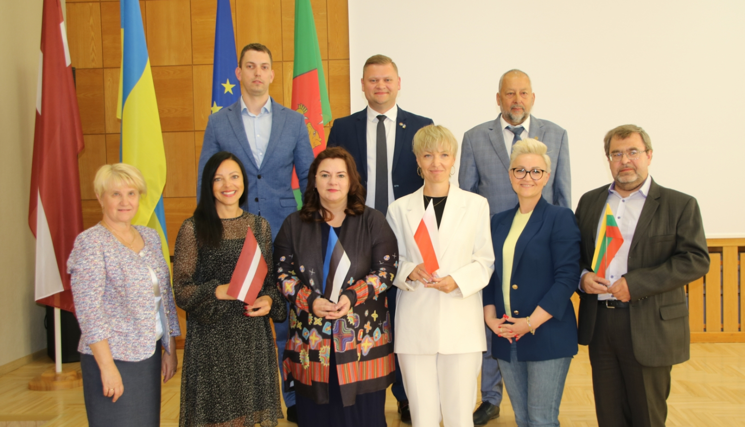 Valkas, Valgas, Marjampoles un Kobiļņicas pašvaldību pārstāvji