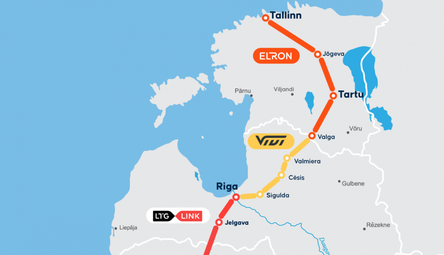 vilcienu satiksmes savienojums Viļņa – Rīga – Tallina