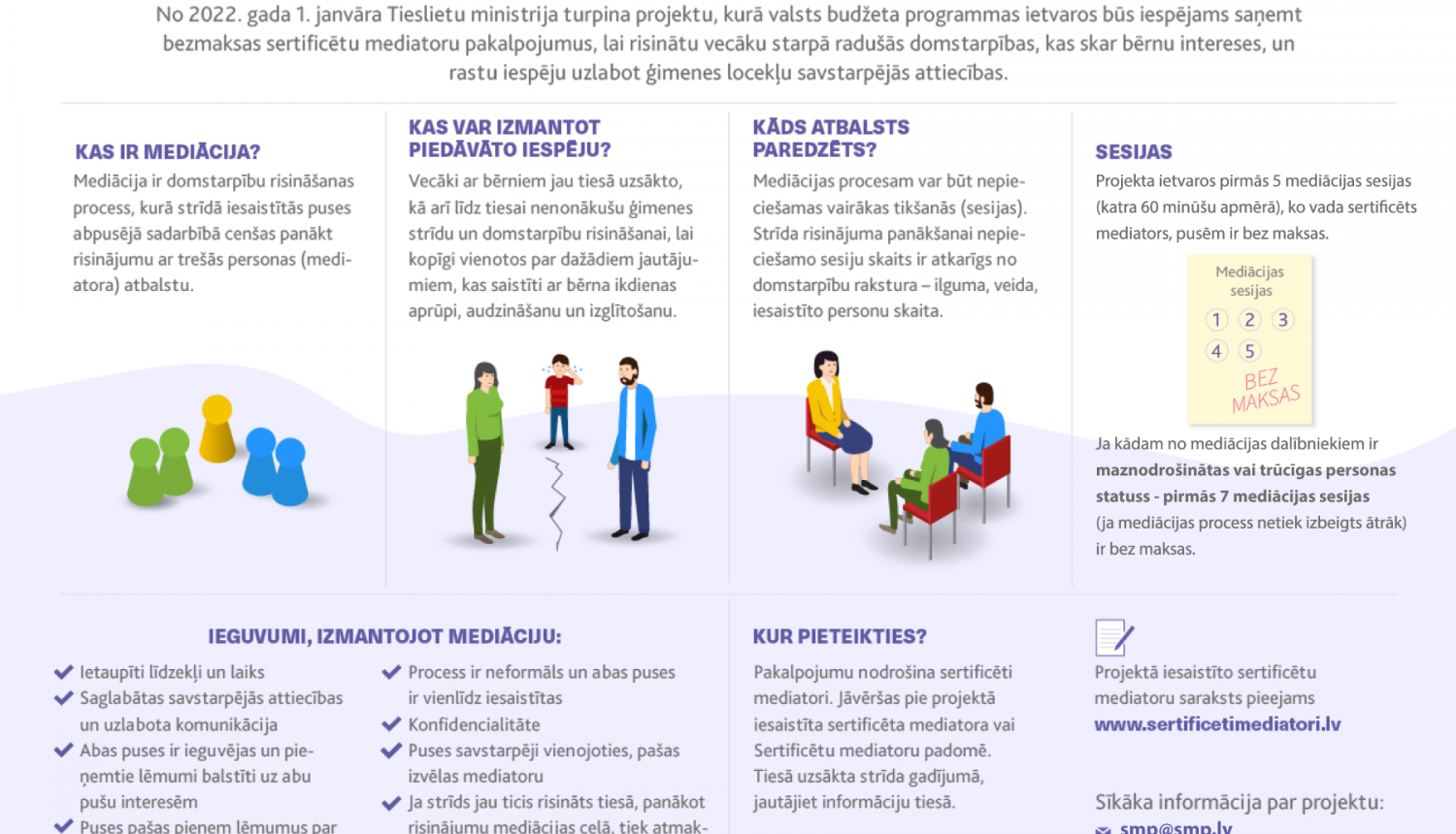 Arī 2022. gadā būs pieejama valsts apmaksāta mediācija ģimenes strīdos