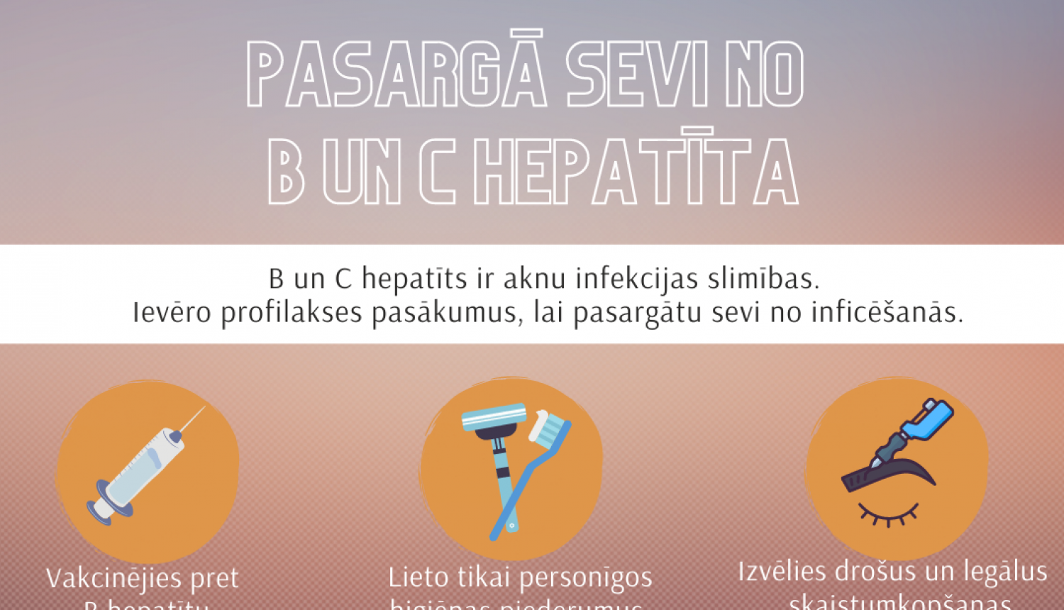 28.jūlijā tiek atzīmēta Pasaules Hepatīta diena