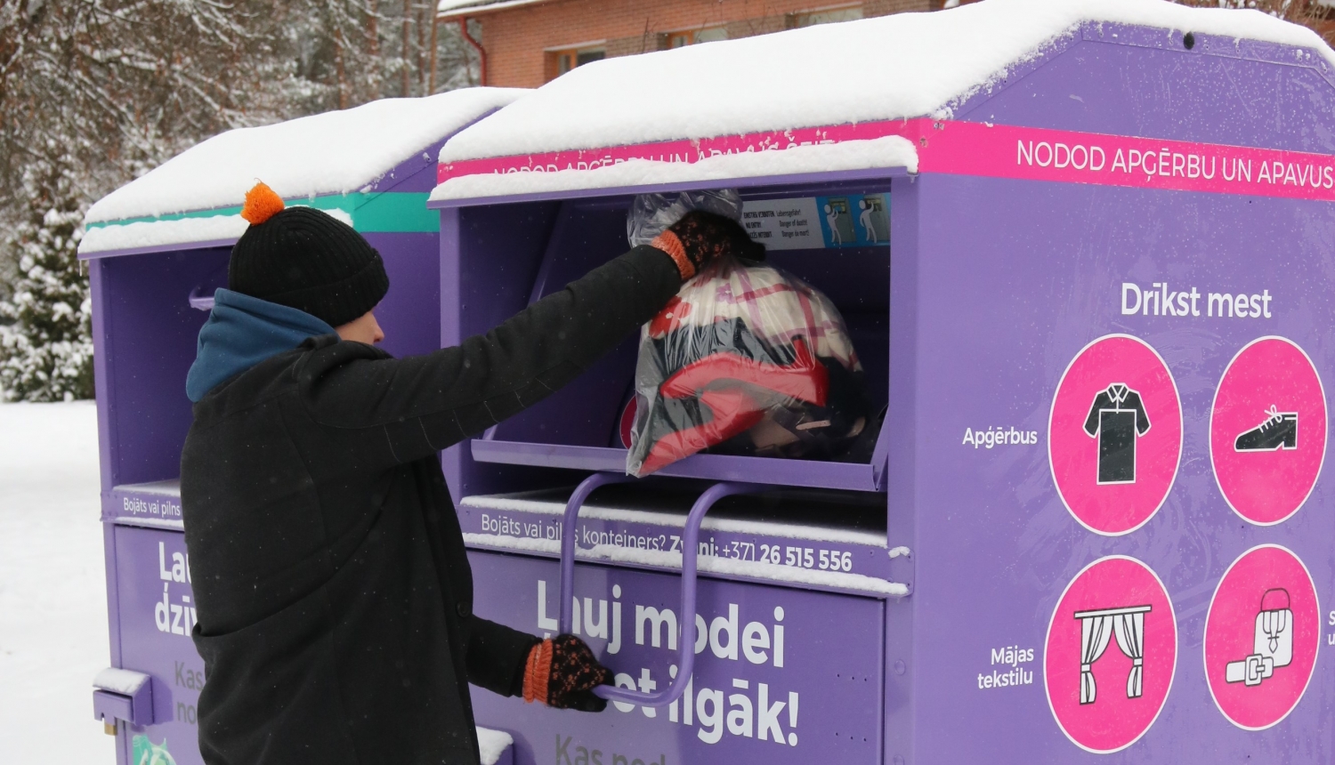 Tekstilmateriāla nodošana kļūst pieejamāka