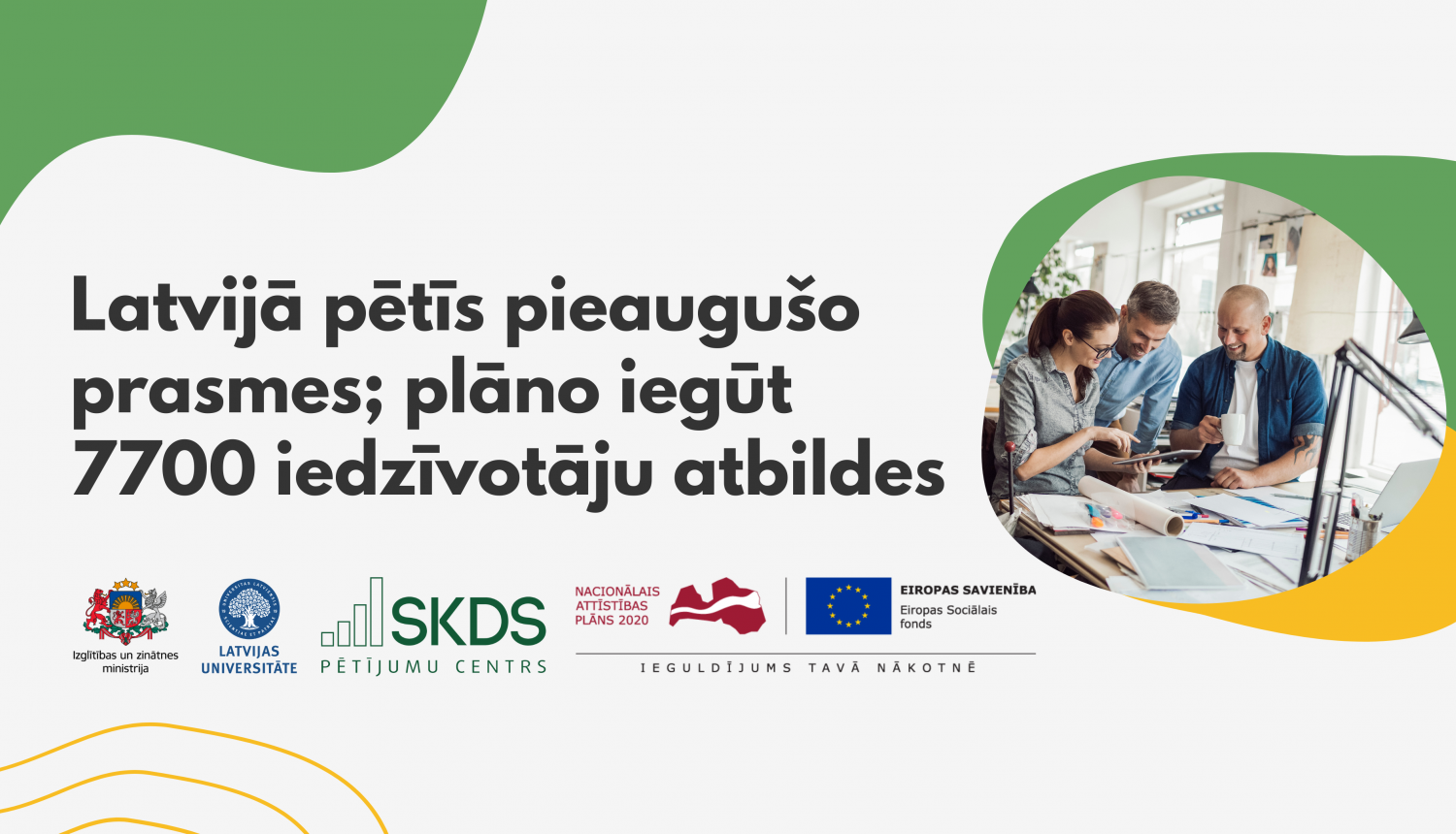 Latvijā pētīs pieaugušo prasmes; plāno iegūt 7700 iedzīvotāju atbildes
