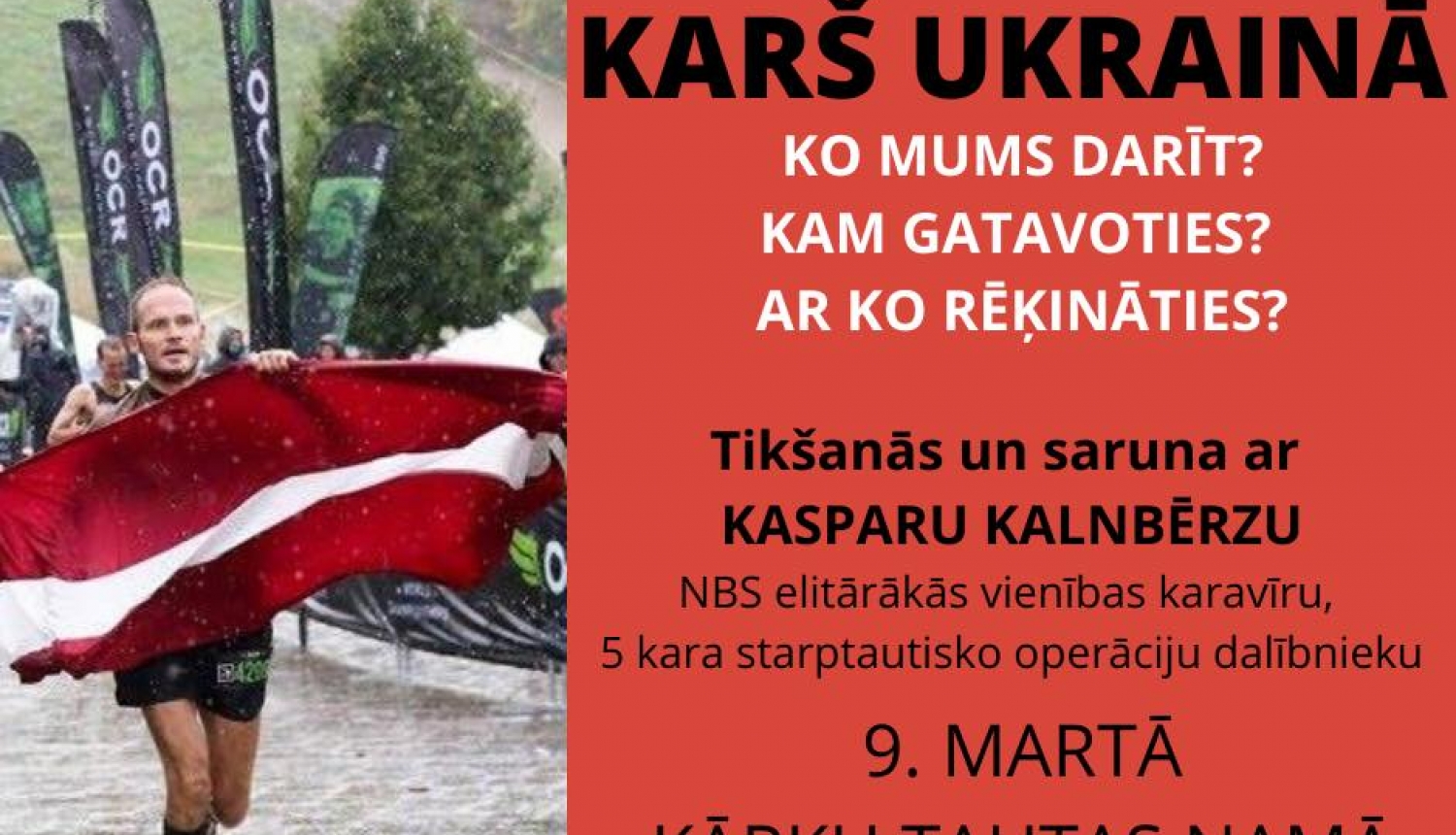 9. martā aicina uz sarunu Kārķos par karu Ukrainā