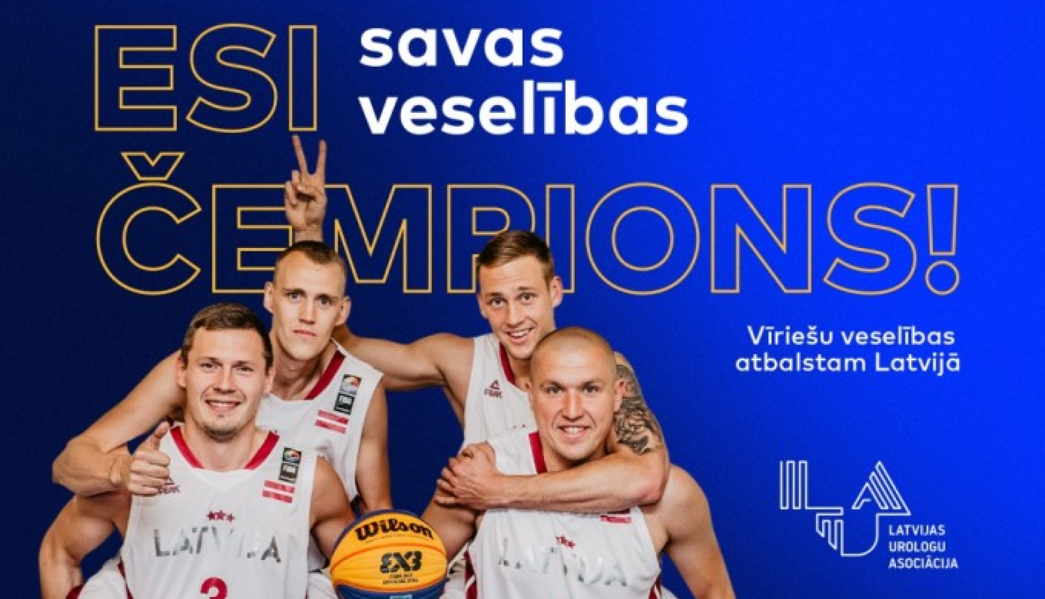 Urologi un 3×3 basketbolisti aicina – esi savas veselības čempions!