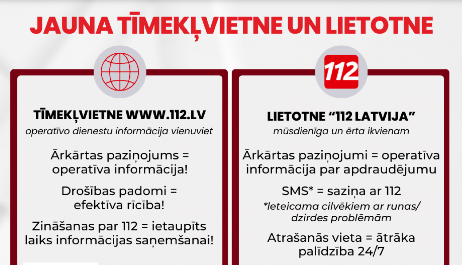 Infografika "Jauna tīmekļvietne un lietotne"