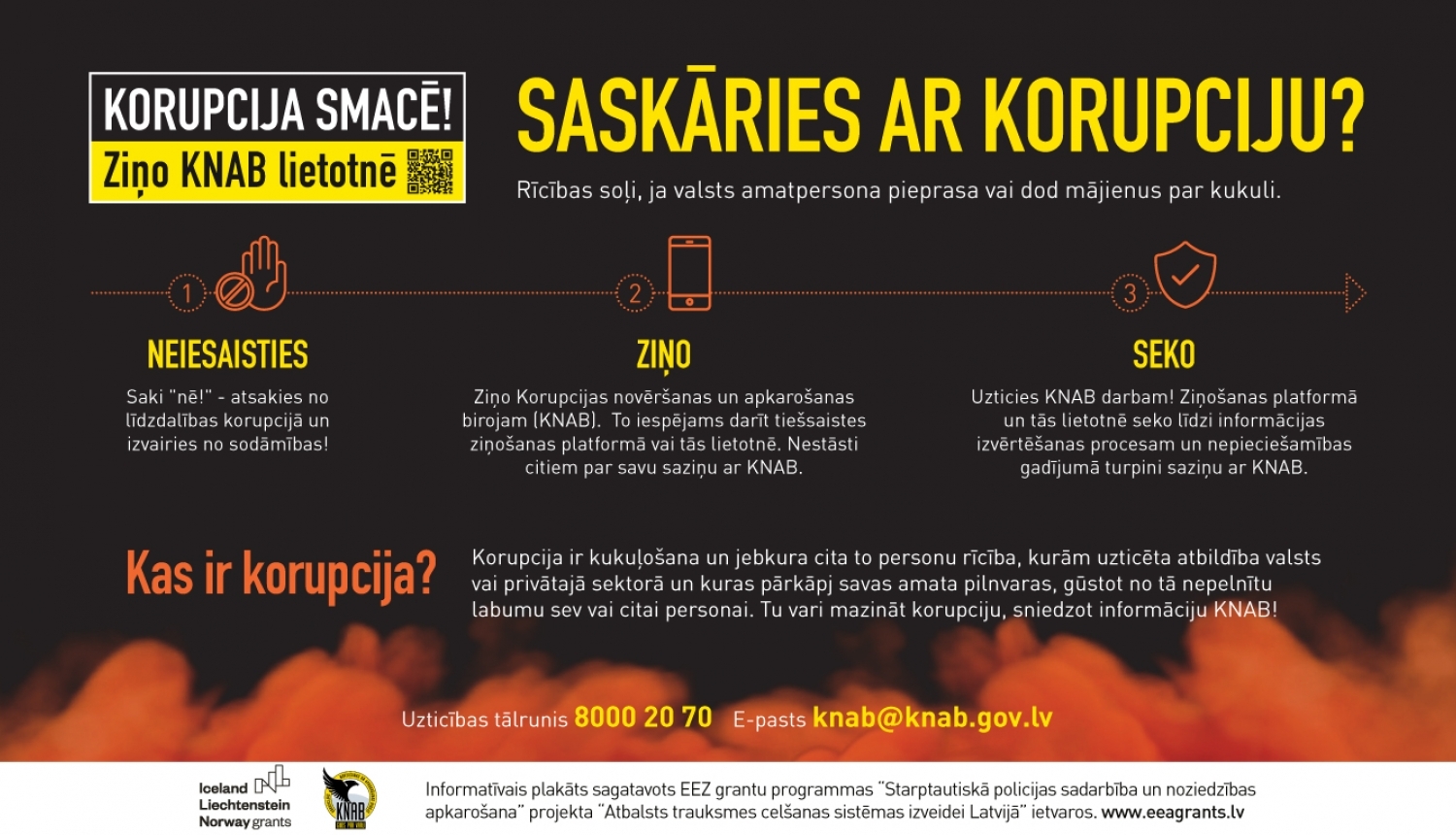 Tumša afiša ar tekstu