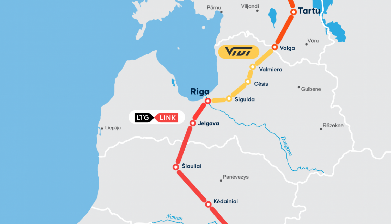 vilcienu satiksmes savienojums Viļņa – Rīga – Tallina
