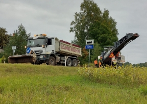 Atjaunotais reģionālā autoceļa Valka – Rūjiena (P22) segums (S.Pilskalne; E.Eglītis)